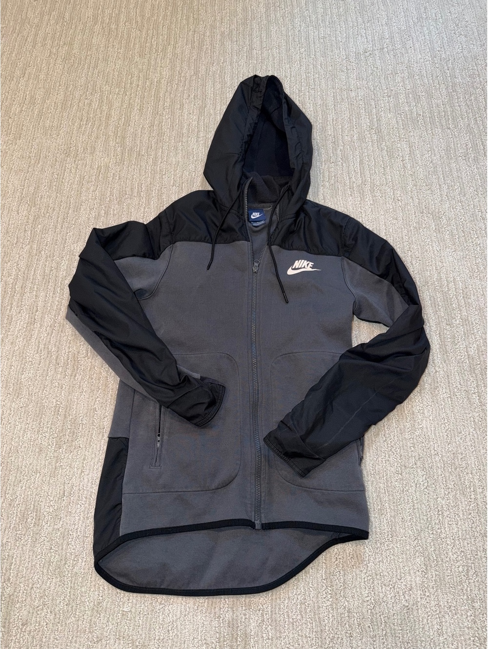 Nike black hooded jacket